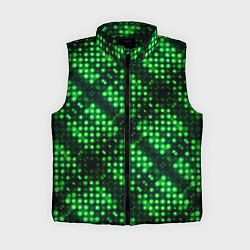 Женский жилет Яркие зеленые точки