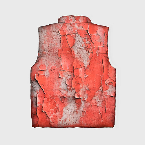 Женский жилет Красные и серые трещины / 3D-Светло-серый – фото 2