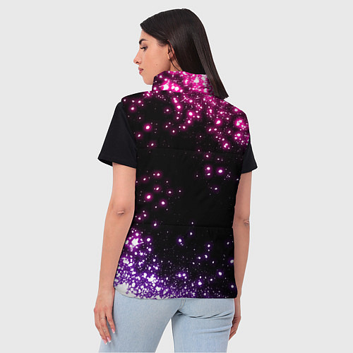 Женский жилет Неоновые звезды - neon / 3D-Красный – фото 4