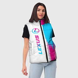 Женский жилет Lexus neon gradient style: по-вертикали, цвет: 3D-черный — фото 2