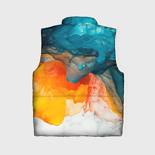 Женский жилет Синяя и оранжевая жидкости / 3D-Красный – фото 2