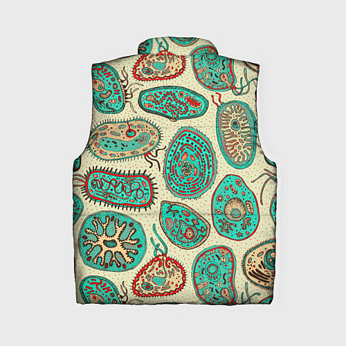 Женский жилет Бактерии / 3D-Черный – фото 2