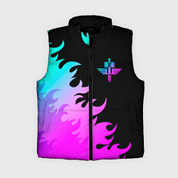 Женский жилет Manowar неоновый огонь, цвет: 3D-черный