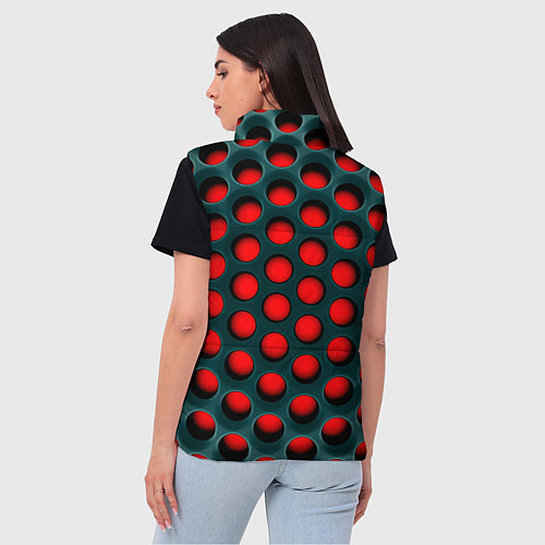 Женский жилет Сотовая структура 3D / 3D-Красный – фото 4