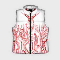 Женский жилет Киберпанк-red