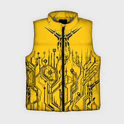 Женский жилет Киберпанк Yellow-Black