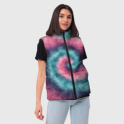 Женский жилет Тай дай космос, цвет: 3D-светло-серый — фото 2
