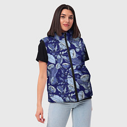 Женский жилет Цветочный принт рисунок, цвет: 3D-красный — фото 2