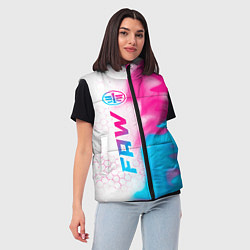 Женский жилет FAW neon gradient style: по-вертикали, цвет: 3D-черный — фото 2