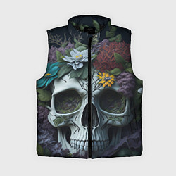 Женский жилет Садовый череп