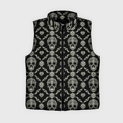 Женский жилет Узор с черепами Pattern with skulls