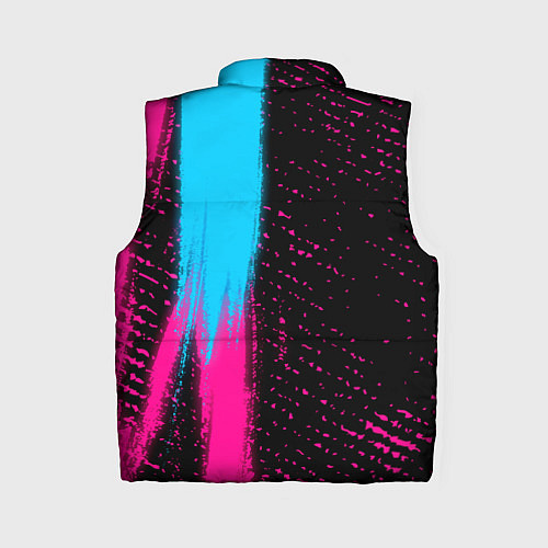 Женский жилет Danganronpa - neon gradient: по-вертикали / 3D-Черный – фото 2