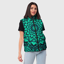 Женский жилет Мандала анахата чакра, цвет: 3D-светло-серый — фото 2