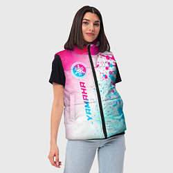Женский жилет Yamaha neon gradient style: по-вертикали, цвет: 3D-черный — фото 2