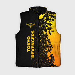 Женский жилет Tokyo Revengers - gold gradient: по-вертикали, цвет: 3D-черный