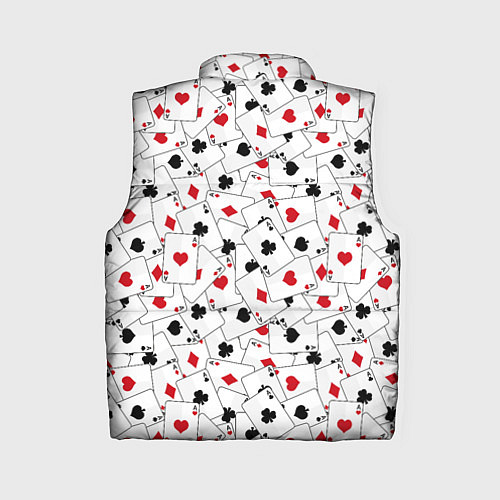Женский жилет Карточные тузы / 3D-Красный – фото 2