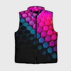 Женский жилет Цветной шестиугольник