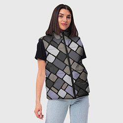 Женский жилет Плиточка, цвет: 3D-красный — фото 2