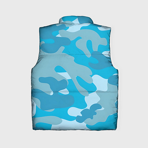 Женский жилет Камуфляж военный синий / 3D-Светло-серый – фото 2