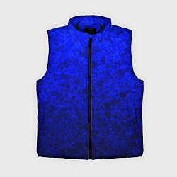 Женский жилет Абстракция ультрамарин, цвет: 3D-черный