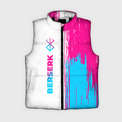 Женский жилет Berserk neon gradient style: по-вертикали, цвет: 3D-черный
