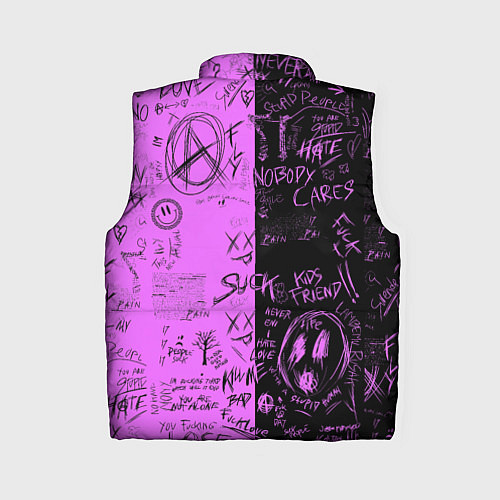 Женский жилет Dead inside purple black / 3D-Красный – фото 2