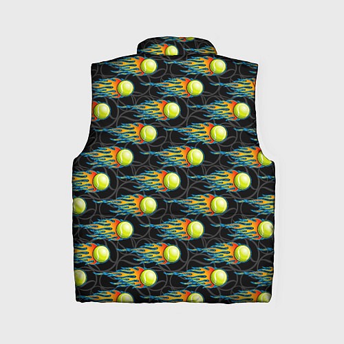Женский жилет Мячики теннисные / 3D-Черный – фото 2