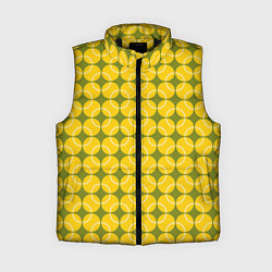 Женский жилет Мячи для большого тенниса, цвет: 3D-черный