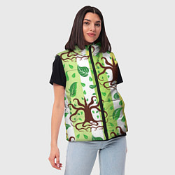 Женский жилет Корни и деревья, цвет: 3D-светло-серый — фото 2