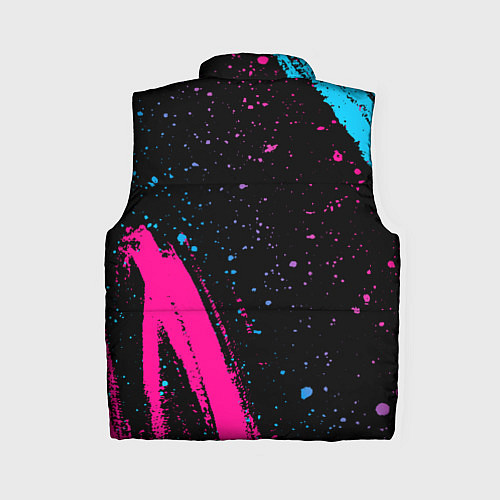 Женский жилет Code Geass - neon gradient: надпись, символ / 3D-Черный – фото 2