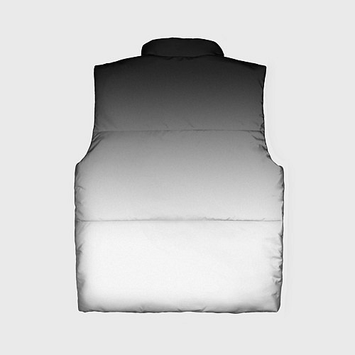 Женский жилет Black and white gradient / 3D-Светло-серый – фото 2