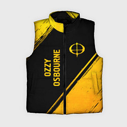Женский жилет Ozzy Osbourne - gold gradient: надпись, символ