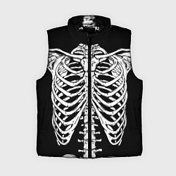 Женский жилет Skeleton ribs, цвет: 3D-черный