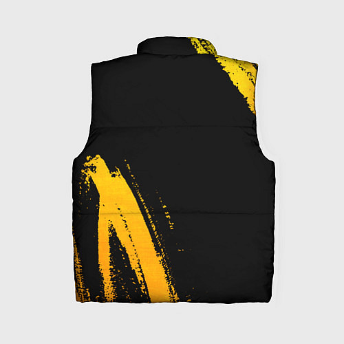 Женский жилет Bleach - gold gradient: надпись, символ / 3D-Черный – фото 2