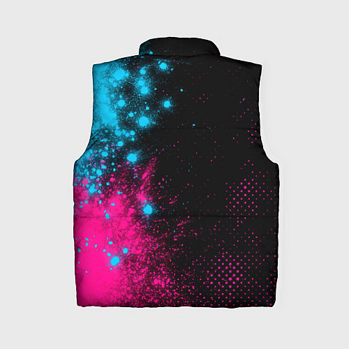 Женский жилет Foo Fighters - neon gradient: по-вертикали / 3D-Черный – фото 2