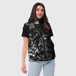 Женский жилет Граффити абстрактный рисунок, цвет: 3D-красный — фото 2