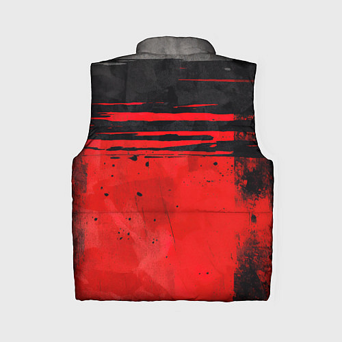 Женский жилет Black red texture / 3D-Светло-серый – фото 2