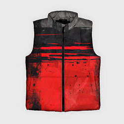 Женский жилет Black red texture