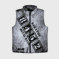 Женский жилет 8452 metal band Саратов, цвет: 3D-светло-серый
