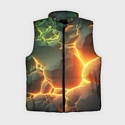 Женский жилет Валуны в лаве, цвет: 3D-светло-серый