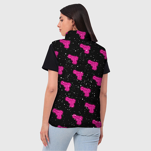 Женский жилет Неоновое оружие и Барби / 3D-Красный – фото 4