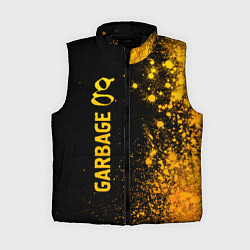 Женский жилет Garbage - gold gradient: по-вертикали, цвет: 3D-черный