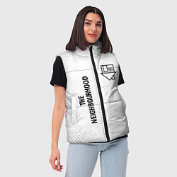 Женский жилет The Neighbourhood glitch на светлом фоне: надпись,, цвет: 3D-черный — фото 2