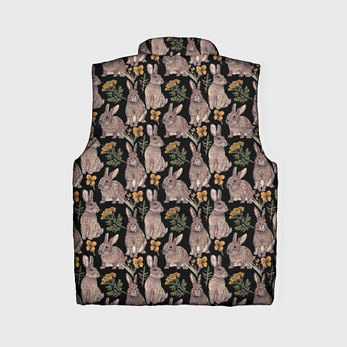 Женский жилет Зайцы и пижма / 3D-Красный – фото 2