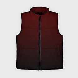 Женский жилет Градиент бордово-чёрный, цвет: 3D-черный