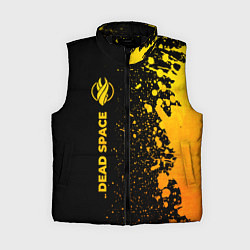 Женский жилет Dead Space - gold gradient: по-вертикали, цвет: 3D-черный