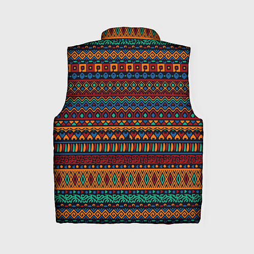 Женский жилет Этнические узоры полосы / 3D-Черный – фото 2