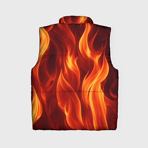 Женский жилет Пламя огня / 3D-Красный – фото 2