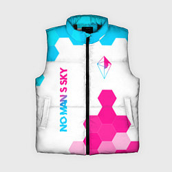 Женский жилет No Mans Sky neon gradient style: надпись, символ