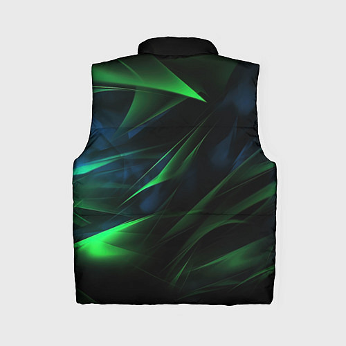 Женский жилет Dark green background / 3D-Черный – фото 2
